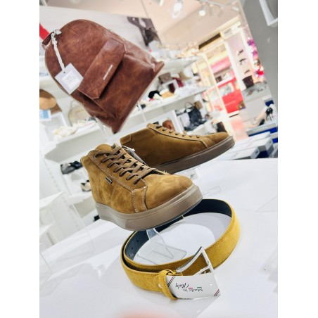 POLACCHINO UOMO DI CAMOSCIO CAMMELLO IMAC