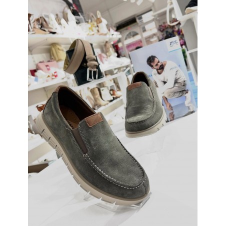 MOCASSINI UOMO SCAMOSCIATI ESTIVI VERDE E BLU IMAC