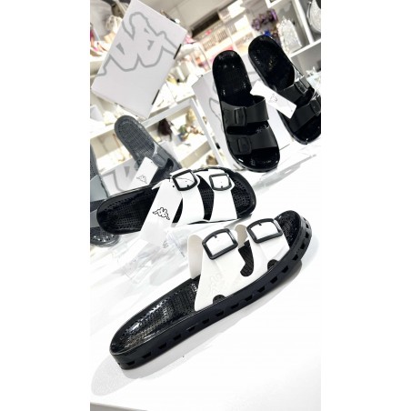 CIABATTE KAPPA UOMO BIANCHE GRIGIO E NERE